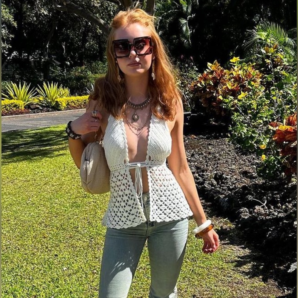 Tiger mist crotchet top